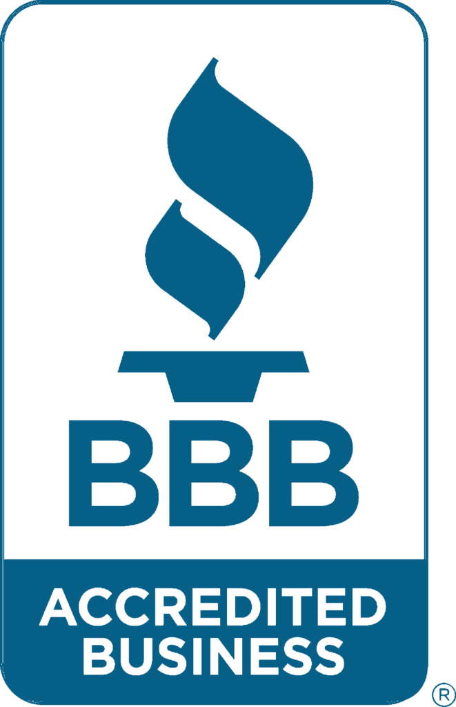 BBB Acreditied Seal VerticalRoofing Fayetteville AR